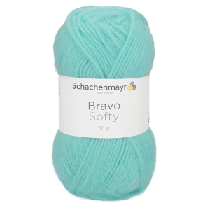 Schachenmayr Bravo Softy, 08366 bleu menthe 50g