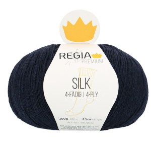 REGIA Laine à chaussettes Premium Silk 4 fils,...