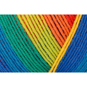 REGIA Laine à chaussettes Color Pairfect Line 4 fils, 01736 Neon 100g