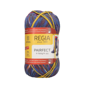 REGIA Laine à chaussettes Color Pairfect Line 4 fils, 07125 Candy 100g