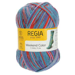 REGIA Laine à chaussettes Color 4 fils, 01235...