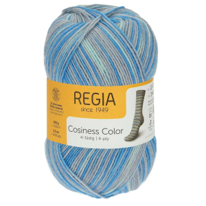 REGIA Laine à chaussettes Color 4 fils, 01249...