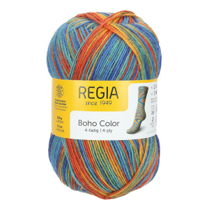 REGIA Laine à chaussettes Color 4 fils, 01275...