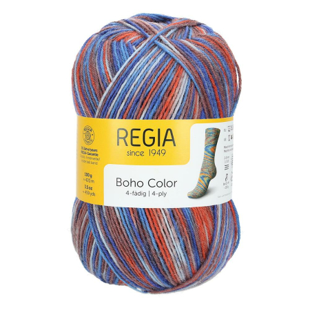 REGIA Laine à chaussettes Color 4 fils, 01276 Artist 100g