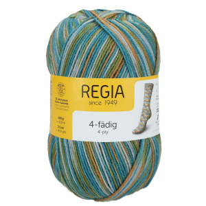 REGIA Laine à chaussettes Color 4 fils, 01294...