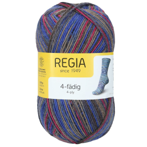 REGIA Laine à chaussettes Color 4 fils, 01312...