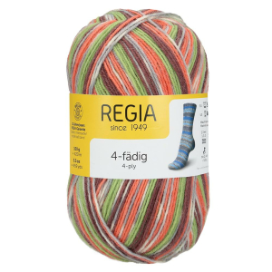REGIA Laine à chaussettes Color 4 fils, 01319...