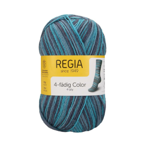 REGIA Laine à chaussettes Color 4 fils, 02592...