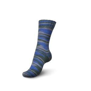 REGIA Laine à chaussettes Color 4 fils, 02595 Blue-Green 100g