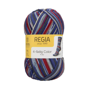 REGIA Laine à chaussettes Color 4 fils, 03804...