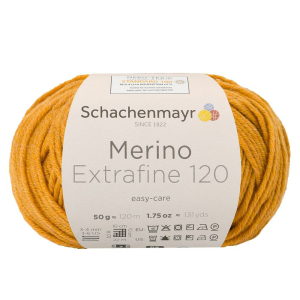 Schachenmayr laine mérnios Extrafine 120, 00126 Gold chiné 50g