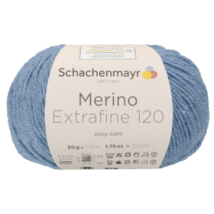 Schachenmayr laine mérnios Extrafine 120, 00156 nuage chiné 50g