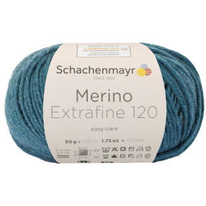 Schachenmayr laine mérnios Extrafine 120, 00166 Meerbl chiné 50g