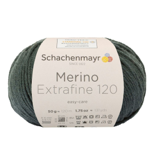 Schachenmayr laine mérnios Extrafine 120, 00171 Oliv 50g