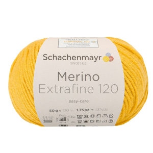 Schachenmayr laine mérnios Extrafine 120, 10123 miel 50g