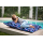 Chillstar pouf imprimé intérieur / extérieur Aquarelle Feuilles et Fleurs | 130 litres 90 x 135 cm