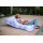 Chillstar pouf imprimé intérieur / extérieur Pissenlit menthe violet | 130 litres 90 x 135 cm