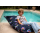 Chillstar bedruckter Sitzsack indoor / outdoor Glitter Look Rainbow Navy | 130 Liter  90 x 135 cm