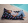 Chillstar bedruckter Sitzsack indoor / outdoor Aquarell Federn und Vögel Regenbogen Schwarz | 130 Liter  90 x 135 cm