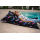 Chillstar bedruckter Sitzsack indoor / outdoor Aquarell Federn und Vögel Regenbogen Schwarz | 130 Liter  90 x 135 cm