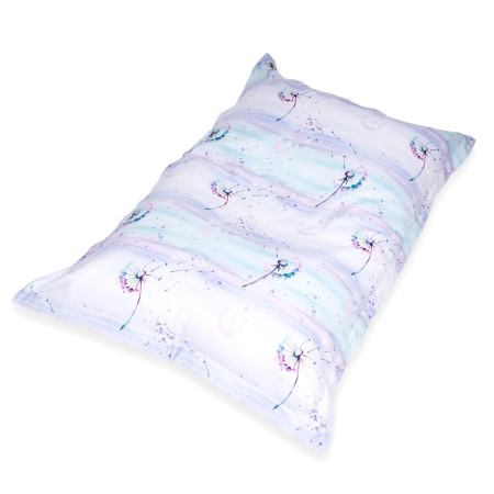 Chillstar pouf imprimé XXL intérieur / extérieur Pissenlit menthe violet | 330 litres 135 x 175 cm