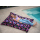 Chillstar pouf imprimé XXL intérieur / extérieur Fleurs maritimes arc-en-ciel noir | 330 litres 135 x 175 cm