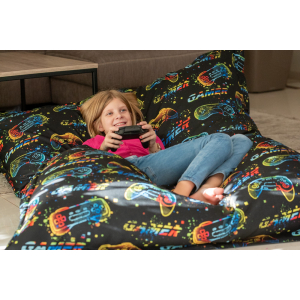 Chillstar pouf imprimé XXL intérieur /...