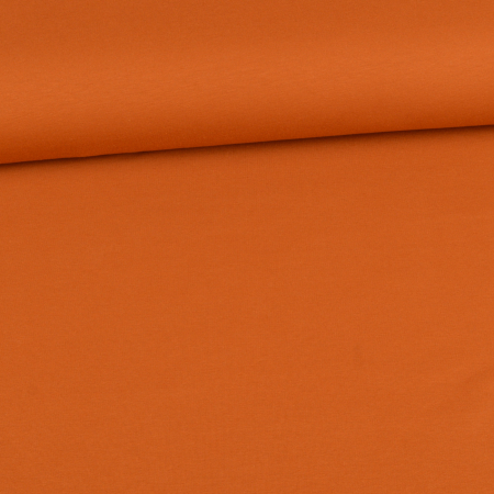 Tissu French Terry été bio Amelie Uni brique