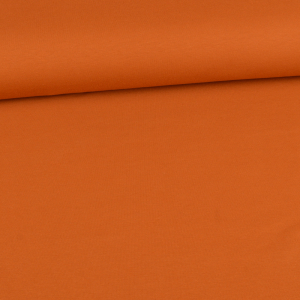 Tissu French Terry été bio Amelie Uni brique