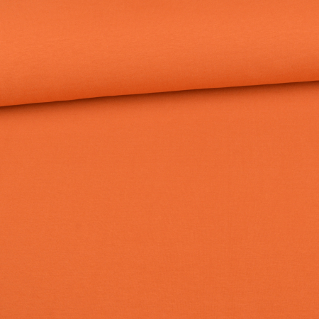 Bio sweat French Terry  molletonné uni orange