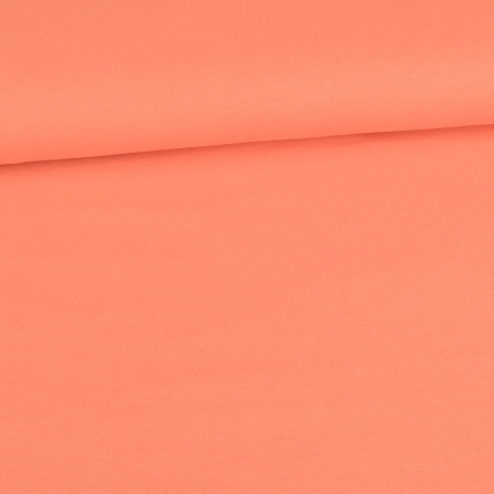 Bio sweat French Terry  molletonné uni corail