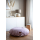 Liou coussin de sol rond en coton avec garnissage de haute qualité coloris uni rose