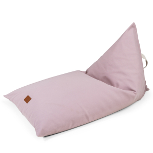 Liou pouf enfant uni en coton bio doux avec garnissage...