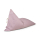 Liou pouf enfant uni en coton bio doux avec garnissage inclus 110x70x60 cm (Rose)