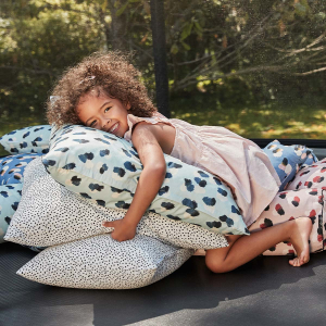 Liou coussin déco XL Elmer 60x60 « Black...