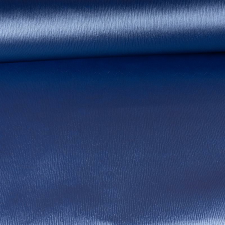 Simili cuir Swafing Marlies avec structure - aspect traits gaufré - bleu