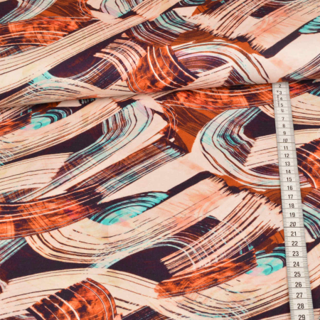 Coton jersey modal Swafing - graphique abstrait - multicolore