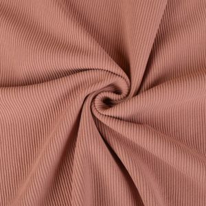 Jersey coton Ottoman côtelé - mauve clair