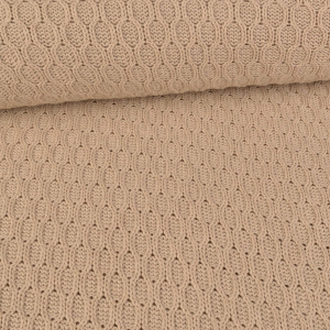 Tissu coton tricot Jonas - sable