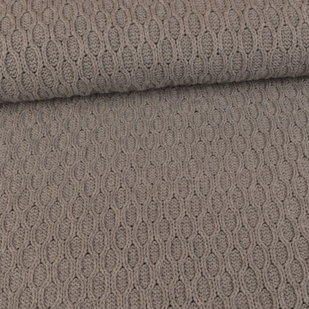 Tissu coton tricot Jonas - gris