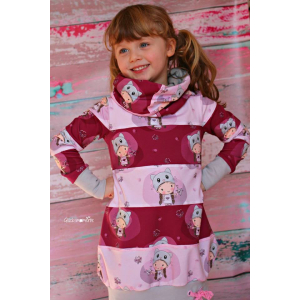 Jersey Petite fille chaton baies - Collection Glitzerpüppi