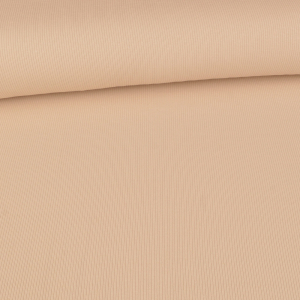 Jersey coton côtelé - uni sable clair