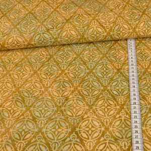 Coton - Unique Batik Symbol - moutarde