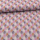 1 morceau restant 1,00m toile de coton petits rameaux colorés sur fond gris clair de la maison Swafing