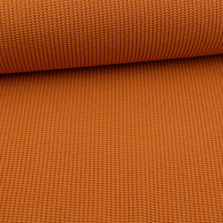 1 morceau restant 0,80m de tissu tricoté Big Knit orange