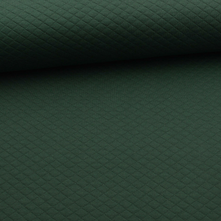 1 morceau de tissu matelassé en forme de losange de 0,60m, petit, vert foncé