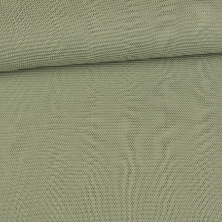 1 morceau restant 0,90m tissu en tricot de coton Ella - Menthe