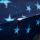 Coussin d’allaitement XXL Premium en 100% coton bio housse amovible – Étoiles bleues sur bleu marine | 185 cm de long