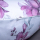 Coussin d’allaitement XXL Premium en 100% coton bio housse amovible – Magnolias sur blanc | 185 cm de long