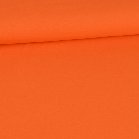 1 morceau de 1,10m de tissu éponge dété BIO French Terry Uni Amelie - Orange clair
